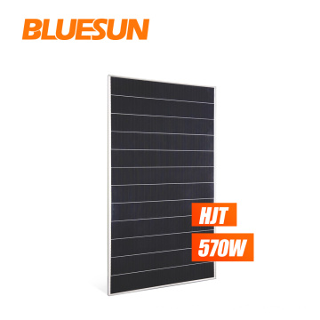 Bluesun 500w 550w 570w HIT HJT Solar Panel 500w Mono Solar Panel 72 Cells paneles solares precio